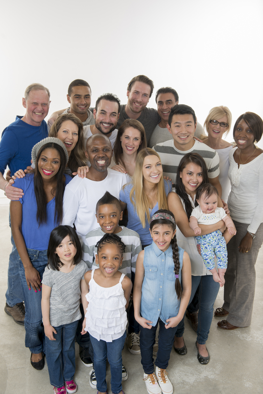 Diverse group of families